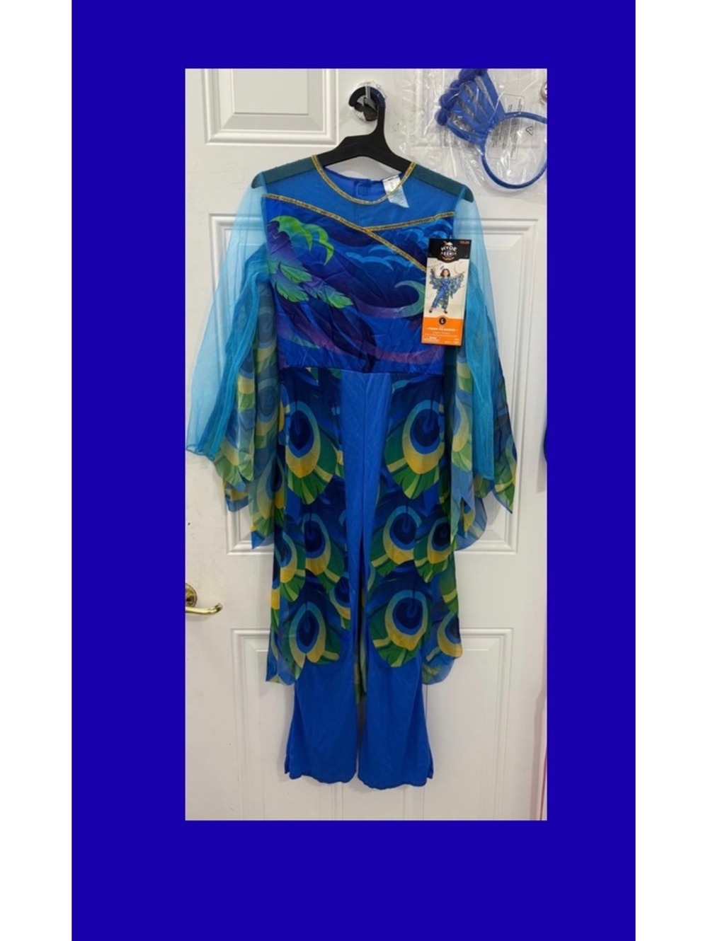 Hyde and EEK! Boutique Kids' Posh Peacock Jumpsuit Costume with Headpiece, Size